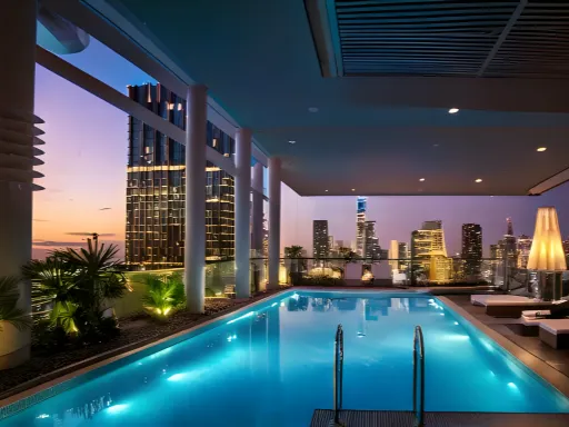 the rooftop pool area of the Macreal Tower,3